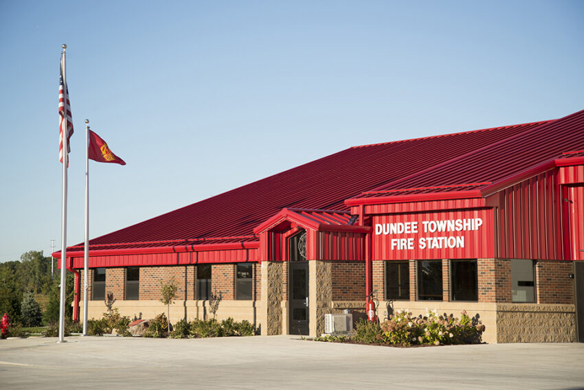G00012 Dundee Township Fire Station exterior 2 