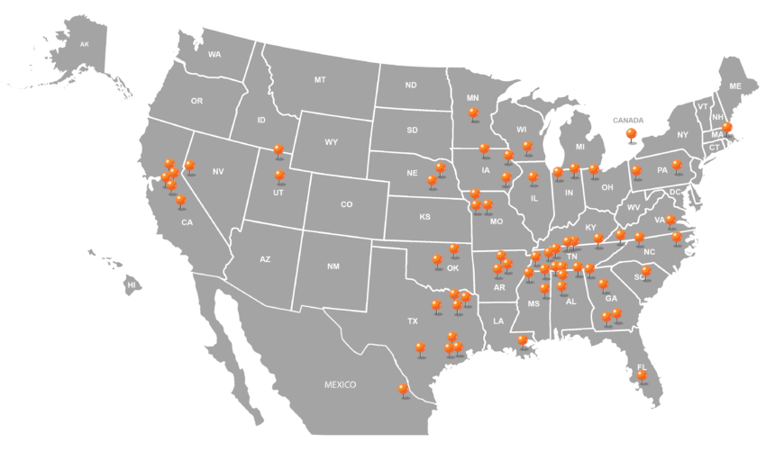 MBMA Manufacturing Plant Map 2018 2 